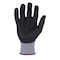 Azusa Safety Coated Work Gloves, Nitrile/Polyurethane, Utra-Fine Micro-Foam, 3/4 Coating, Grey/Black, S-7 1 PR DX1060 - alternate 2